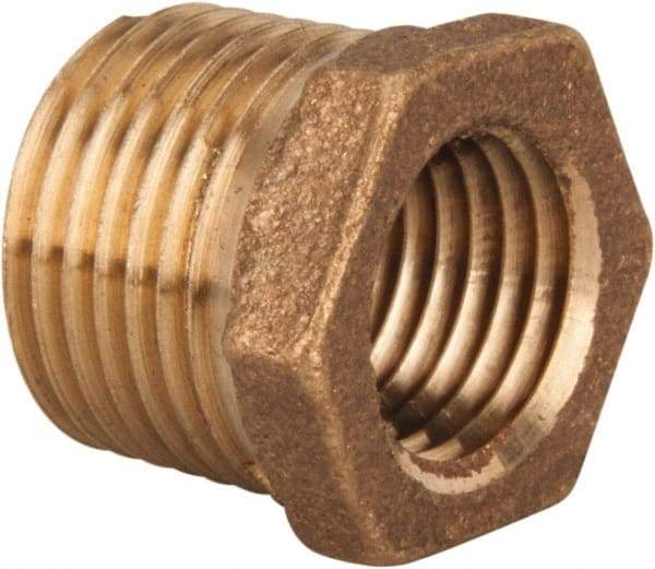 Legend Valve - Class 125, 3/4" Internal Pipe, Bronze Hex Bushing - MNPT x FNPT - Eagle Tool & Supply
