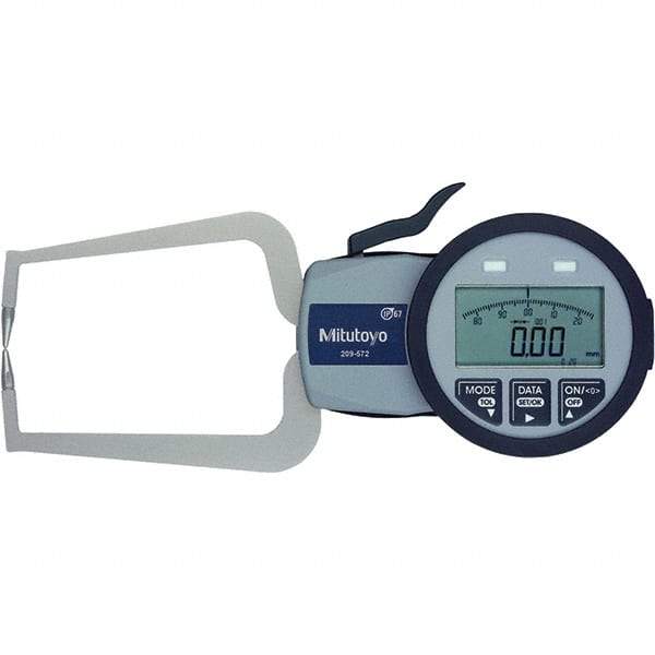 Mitutoyo - Electronic Caliper Gages Type: Outside Minimum Measurement (mm): 0.0000 - Eagle Tool & Supply