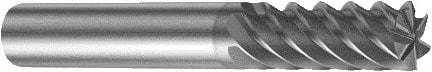 Sandvik Coromant - 8mm, 6 Flute, Solid Carbide, Corner Radius End Mill - 63mm OAL, 50° Helix, Right Hand Flute, 19mm LOC, Right Hand Cut - Eagle Tool & Supply