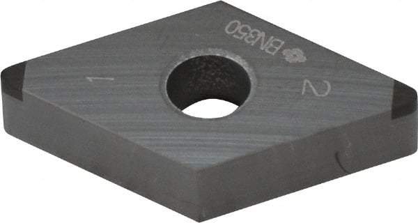 Sumitomo - 2NU-DNGA432 Grade BN350 PCBN Turning Insert - Uncoated, 55° Diamond, 1/2" Inscr Circle, 3/16" Thick, 1/32" Corner Radius - Eagle Tool & Supply