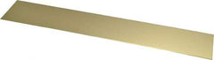Made in USA - 0.032 Inch Thick x 2 Inch Wide x 12 Inch Long, Brass Strip - Alloy 260 - Eagle Tool & Supply