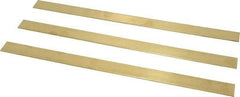 Made in USA - 0.064 Inch Thick x 3/4 Inch Wide x 12 Inch Long, Brass Strip - Alloy 260 - Eagle Tool & Supply
