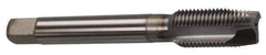 OSG - 3/8-16 UNC, 3 Flute, TiCN Finish, Powdered Metal Spiral Point Tap - Plug Chamfer, Right Hand Thread, 2-15/16" OAL, 1-1/4" Thread Length, 0.381" Shank Diam, 2B Class of Fit, Series 312 - Exact Industrial Supply
