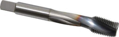 OSG - 1/2-20 UNF 3 Flute 3B Modified Bottoming Spiral Flute Tap - Powdered Metal, TiCN Finish, 3-3/8" OAL, Right Hand Flute, Right Hand Thread, H3, Series EXOTAP - Eagle Tool & Supply