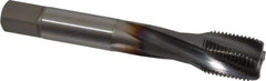 OSG - 5/8-18 UNF 4 Flute 3B Modified Bottoming Spiral Flute Tap - Powdered Metal, TiCN Finish, 3-13/16" OAL, Right Hand Flute, Right Hand Thread, H3, Series EXOTAP - Eagle Tool & Supply