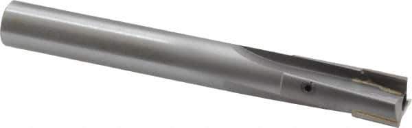 Made in USA - 9/16" Diam, 1/2" Shank, Diam, 3 Flutes, Straight Shank, Interchangeable Pilot Counterbore - 4-5/16" OAL, Bright Finish, Carbide-Tipped - Eagle Tool & Supply