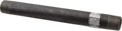 Made in USA - Schedule 80, 3/4" Diam x 9" Long Black Pipe Nipple - Threaded - Eagle Tool & Supply