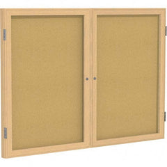 Ghent - Cork Bulletin Boards Style: Enclosed Cork Bulletin Boards Color: Natural Cork - Eagle Tool & Supply