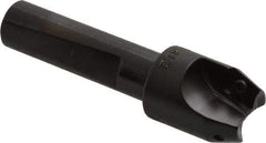 Kyocera - 20° Lead Angle, 9/16" Max Cut Diam, 9/16" Min Cut Diam, 0.33" Max Depth of Cut, Indexable Chamfer and Angle End Mill - 2 Inserts, XPMT 0902.. Insert Style, 2.78" Overall Length, Straight Shank - Eagle Tool & Supply