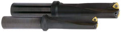 Kyocera - 6-3/4" Max Drill Depth, 3xD, 2-1/4" Diam, Indexable Insert Drill - 4 Inserts, 2" Shank Diam, Whistle Notch Shank - Eagle Tool & Supply