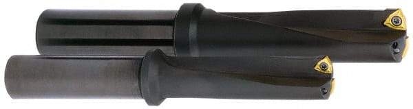 Kyocera - 3.47" Max Drill Depth, 3xD, 1-5/32" Diam, Indexable Insert Drill - 2 Inserts, 1" Shank Diam, Whistle Notch Shank - Eagle Tool & Supply