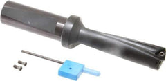 Kyocera - 2.15" Max Drill Depth, 3xD, 23/32" Diam, Indexable Insert Drill - 2 Inserts, 3/4" Shank Diam, Whistle Notch Shank - Eagle Tool & Supply
