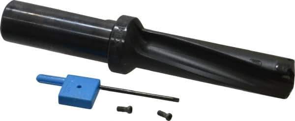 Kyocera - 2-1/4" Max Drill Depth, 3xD, 3/4" Diam, Indexable Insert Drill - 2 Inserts, 3/4" Shank Diam, Whistle Notch Shank - Eagle Tool & Supply