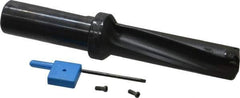 Kyocera - 2-1/4" Max Drill Depth, 3xD, 3/4" Diam, Indexable Insert Drill - 2 Inserts, 3/4" Shank Diam, Whistle Notch Shank - Eagle Tool & Supply