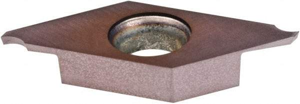 Kennametal - A24 CL KCU25 Grade, 0.1594" Cutting Width, Carbide Cutoff Insert - 0° Neutral Lead Angle, 0.008" Cnr Rad, AlTiN Coated - Eagle Tool & Supply