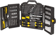 Stanley - 150 Piece 1/4 & 3/8" Drive Standard Deep Socket Set - Inch Measurement Standard - Eagle Tool & Supply