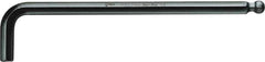 Wera - 1/2" Hex, Long Arm, Hex Key - 224mm OAL, Inch System of Measurement - Eagle Tool & Supply