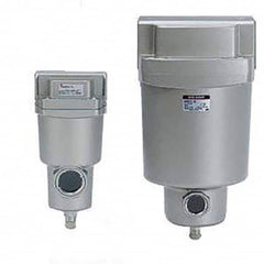 SMC PNEUMATICS - Oil & Water Filters & Separators Pipe Size: 1/2 (Inch) End Connections: FNPT - Eagle Tool & Supply