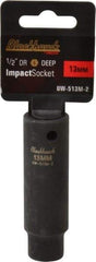 Blackhawk by Proto - 1/2" Drive 13mm Deep Impact Socket - 6 Points, 3-7/32" OAL - Eagle Tool & Supply