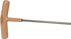 Paramount - 4mm Hex, T-Handle Cushion Grip, Hex Key - 6" OAL, Steel, Metric System of Measurement - Eagle Tool & Supply