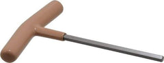 Paramount - 6mm Hex, T-Handle Cushion Grip, Hex Key - 6" OAL, Steel, Metric System of Measurement - Eagle Tool & Supply