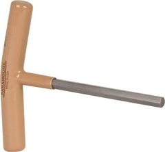 Paramount - 8mm Hex, T-Handle Cushion Grip, Hex Key - 6" OAL, Steel, Metric System of Measurement - Eagle Tool & Supply