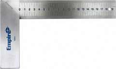 Empire Level - 8" Blade Length, 5-1/8" Base Length Stainless Steel (Blade) & Aluminum Square - Eagle Tool & Supply
