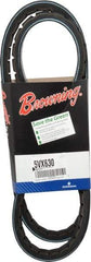Browning - Section 5VX, 5/8" Wide, 63" Outside Length, Gripnotch V-Belt - Rubber Compound, 358 Gripnotch, No. 5VX630 - Eagle Tool & Supply