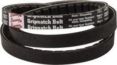 Browning - Section AX, 1/2" Wide, 39" Outside Length, Gripnotch V-Belt - Rubber Compound, Gripnotch, No. AX37 - Eagle Tool & Supply