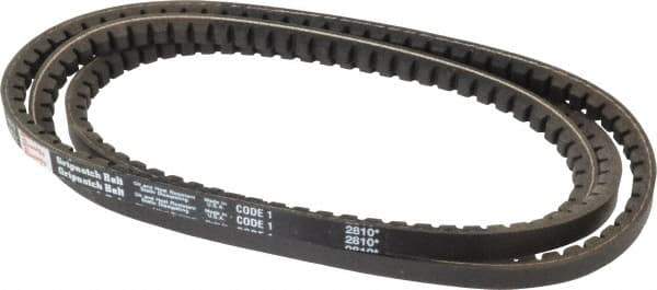 Browning - Section AX, 1/2" Wide, 74" Outside Length, Gripnotch V-Belt - Rubber Compound, Gripnotch, No. AX72 - Eagle Tool & Supply