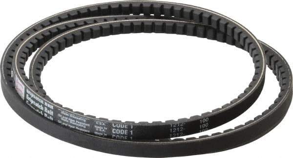 Browning - Section AX, 1/2" Wide, 76" Outside Length, Gripnotch V-Belt - Rubber Compound, Gripnotch, No. AX74 - Eagle Tool & Supply