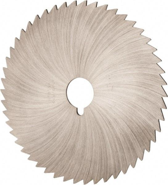 Made in USA - 6" Diam x 5/64" Blade Thickness x 1" Arbor Hole Diam, 42 Tooth Slitting and Slotting Saw - Arbor Connection, Right Hand, Uncoated, High Speed Steel, Concave Ground - Eagle Tool & Supply