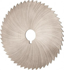 Made in USA - 6" Diam x 5/64" Blade Thickness x 1" Arbor Hole Diam, 42 Tooth Slitting and Slotting Saw - Arbor Connection, Right Hand, Uncoated, High Speed Steel, Concave Ground - Eagle Tool & Supply