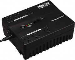 Tripp-Lite - 15 Amp, 350 VA, Flat Pack Mount Standby Backup Uninterruptible Power Supply - Backup 3 min with Full Load & 10 min with Half Load, 120 VAC Input & Output, 180 Watt Output, 1 Phases, 6 Outlets - Eagle Tool & Supply