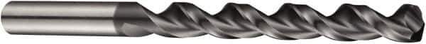 DORMER - 9.6mm 130° Cobalt Jobber Drill - AlCrN Finish, Right Hand Cut, Spiral Flute, Straight Shank, 133mm OAL, Special Type Point - Eagle Tool & Supply