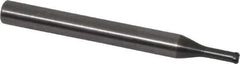 OSG - 3mm, 4 Flute, Single End, Solid Carbide, 0.75mm Corner Radius End Mill - 60mm OAL, 1.2mm LOC, Right Hand Cut, 7.5mm Extended Reach - Eagle Tool & Supply