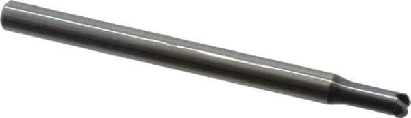 OSG - 5mm, 4 Flute, Single End, Solid Carbide, 1.2mm Corner Radius End Mill - 80mm OAL, 2mm LOC, Right Hand Cut, 12.5mm Extended Reach - Eagle Tool & Supply