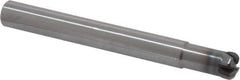 OSG - 12mm, 4 Flute, Single End, Solid Carbide, 3mm Corner Radius End Mill - 110mm OAL, 5mm LOC, Right Hand Cut, 24mm Extended Reach - Eagle Tool & Supply