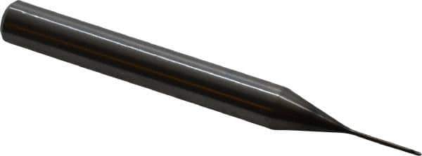 OSG - 1/32" Diam, 1/32" LOC, 2 Flute Solid Carbide Ball End Mill - WXL Finish, Single End, 2-1/2" OAL, 1/4" Shank Diam, Spiral Flute - Eagle Tool & Supply