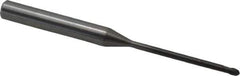 OSG - 3/32" Diam, 3/32" LOC, 2 Flute Solid Carbide Ball End Mill - WXL Finish, Single End, 3-1/8" OAL, 1/4" Shank Diam, Spiral Flute - Eagle Tool & Supply