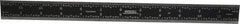 SPI - 12" Long, 1/64, 1/50, 1/32, 1/10" Graduation, Rigid Steel Rule - 3R Graduation Style, 1" Wide, Black, Black Chrome Finish - Eagle Tool & Supply