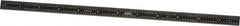 SPI - 12" Long, 1/64, 1/32, 1/16, 1/8" Graduation, Flexible Steel Rule - 4R Graduation Style, 1/2" Wide, Black, Black Chrome Finish - Eagle Tool & Supply