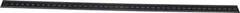 SPI - 18" Long, 1/64, 1/32" and 0.5, 1mm Graduation, Flexible Steel Rule - English/Metric Graduation Style, 3/4" Wide, Black, Black Chrome Finish - Eagle Tool & Supply