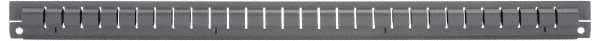 Vidmar - Tool Box Steel Drawer Divider - 2-5/8" Wide x 25-1/2" Deep x 5-3/8" High, Gray, For Vidmar Cabinets - Eagle Tool & Supply
