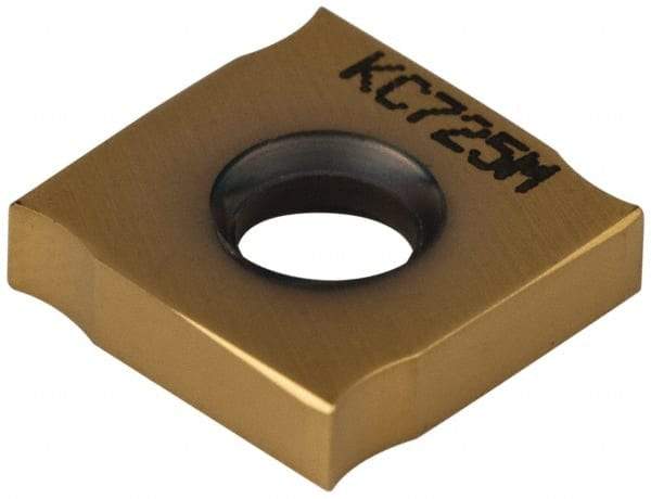 Kennametal - SNHX1103 Grade KC725M Carbide Milling Insert - TiN/TiCN/TiN Finish, 0.106" Thick, 0.433" Inscribed Circle - Eagle Tool & Supply