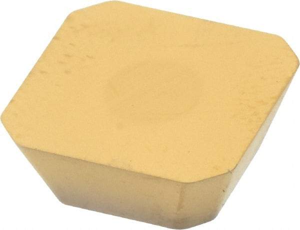 Kennametal - SEKN43 LN Grade KC725M Carbide Milling Insert - TiN/TiCN/TiN Finish, 3/16" Thick, 1/2" Inscribed Circle, 1mm Corner Radius - Eagle Tool & Supply
