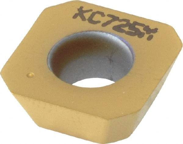 Kennametal - SEHW43 Grade KC725M Carbide Milling Insert - TiN/TiCN/TiN Finish, 3/16" Thick, 1/2" Inscribed Circle, 1mm Corner Radius - Eagle Tool & Supply