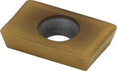 Kennametal - XDMT150308 Grade KC735M Carbide Milling Insert - TiN Finish, 0.1252" Thick, 0.8mm Corner Radius - Eagle Tool & Supply