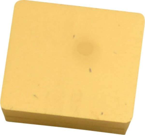 Kennametal - SPG422 Grade KC725M Carbide Milling Insert - TiN/TiCN/TiN Finish, 0.1252" Thick, 1/2" Inscribed Circle, 0.8mm Corner Radius - Eagle Tool & Supply