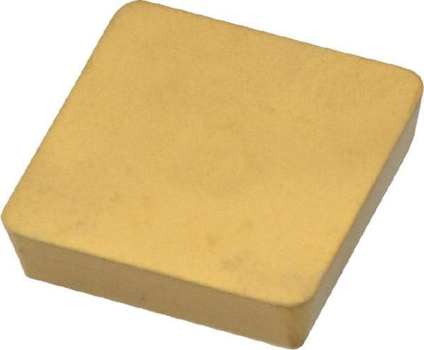 Kennametal - SPG634 Grade KC725M Carbide Milling Insert - TiN/TiCN/TiN Finish, 3/16" Thick, 3/4" Inscribed Circle, 1.6mm Corner Radius - Eagle Tool & Supply
